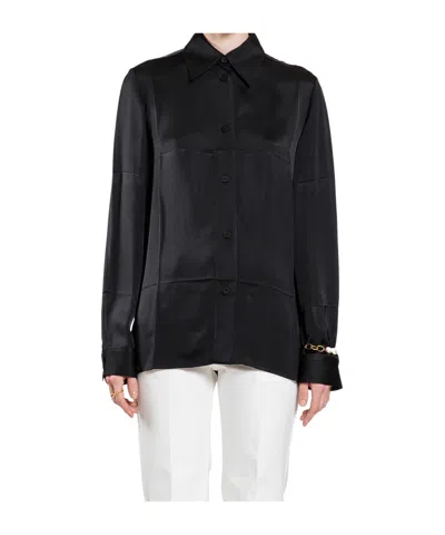 Jil Sander Long-sleeved Shirt In Black