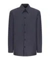 Jil Sander Pocket-detail Cotton Shirt In Gray