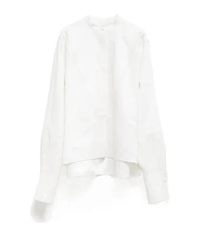 Jil Sander Long-sleeved Shirt In White