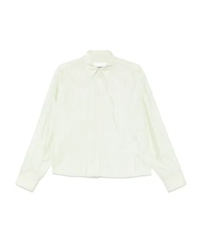 Jil Sander Long-sleeved Shirt In White