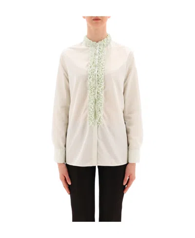 Jil Sander Long-sleeved Shirt In White