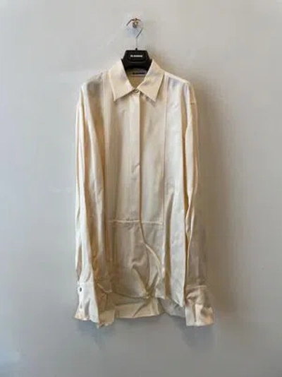 Jil Sander Long-sleeved Shirt In White