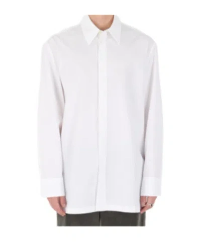 Jil Sander Long-sleeved Shirt In White