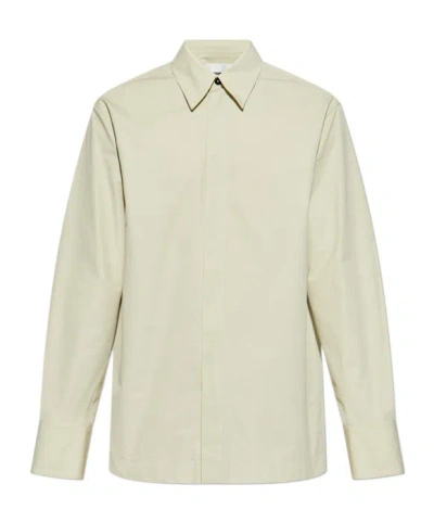 Jil Sander Long-sleeved Shirt In White