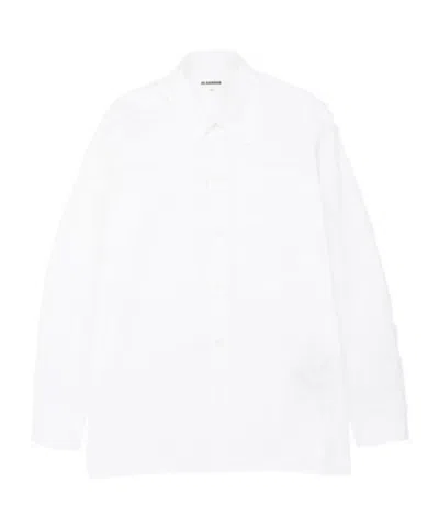 Jil Sander Long-sleeved Shirt In White