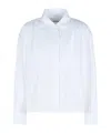 Jil Sander Long-sleeved Straight-hem Shirt In White