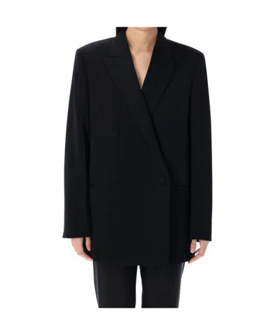 Jil Sander Long-sleeved Suit Coat In Black