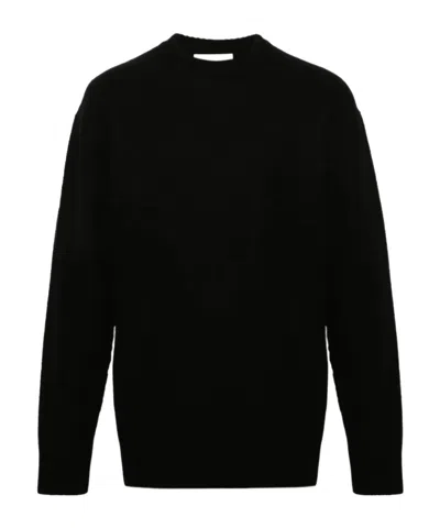 Jil Sander Long-sleeved Sweater In Black