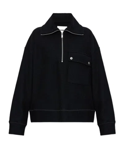 JIL SANDER JIL SANDER HALF-ZIP SWEATSHIRT