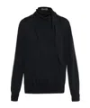 Jil Sander Long-sleeved Sweater In Black