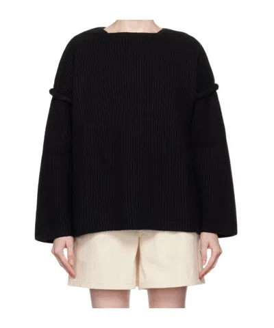 JIL SANDER JIL SANDER DROP SHOULDER CREW-NECK JUMPER
