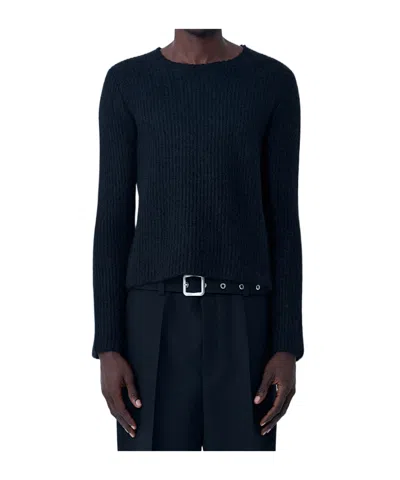 JIL SANDER JIL SANDER RIBBED CREWNECK JUMPER