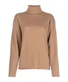Jil Sander Long-sleeved Sweater In Brown