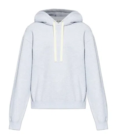 Jil Sander Long-sleeved Sweatshirt In Blue