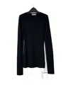 Jil Sander Long-sleeved T-shirt In Black