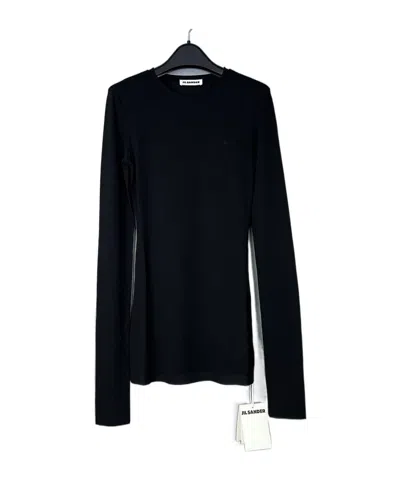 Jil Sander Long-sleeved T-shirt In Black