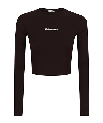 Jil Sander Long-sleeved T-shirt In Black