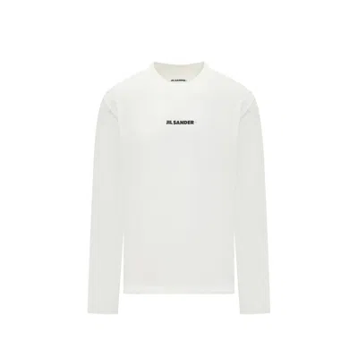 Jil Sander Long-sleeved T-shirt Men In White