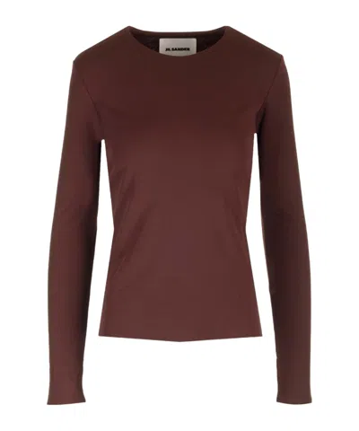 JIL SANDER JIL SANDER LONG-SLEEVED CREWNECK TOP