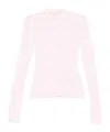 Jil Sander Long-sleeved T-shirt In White