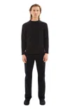 Jil Sander Long Sleeved T-shirt W/print In 001 Black