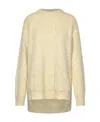 Jil Sander Ivory Alpaca Blend Sweater In Nude