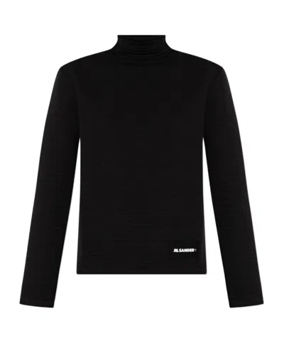 JIL SANDER JIL SANDER LOGO PATCH JUMPER
