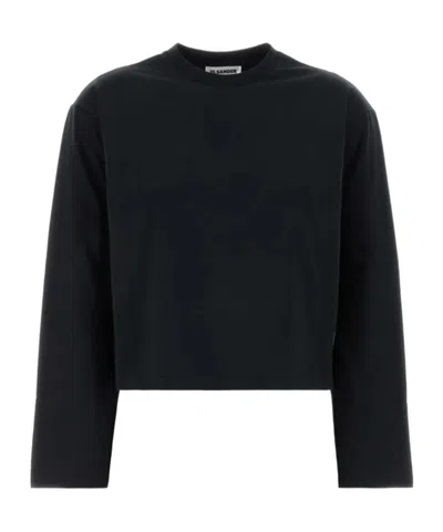 Jil Sander Long Sleeved T-shirt In Blue