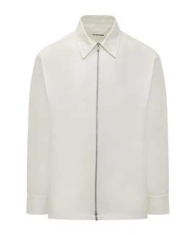 JIL SANDER JIL SANDER LONG-SLEEVED ZIP-UP SHIRT
