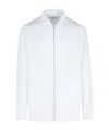 Jil Sander Zippered Shirt With Buttoned Cuffs In White