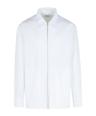 JIL SANDER JIL SANDER LONG SLEEVED ZIP-UP SHIRT
