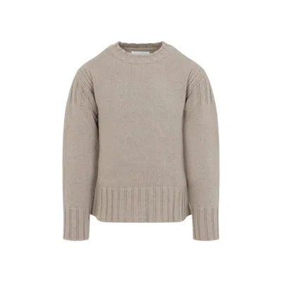 Jil Sander Long Sleeves Cn Sweater In Neutral