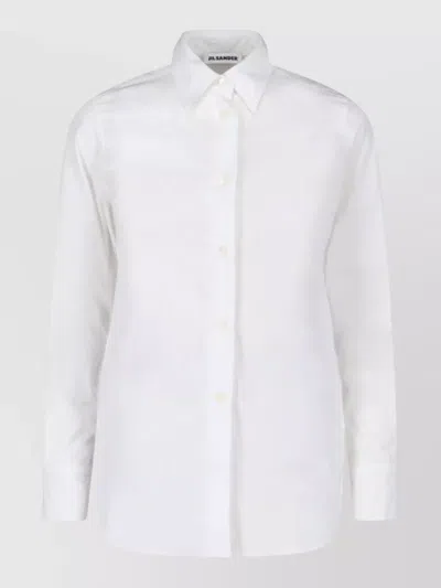 Jil Sander Long Sleeves Shirt Buttoned Cuffs Design In White