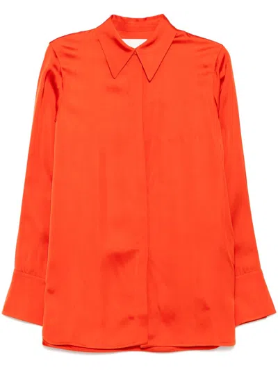 Jil Sander Long Sleeves Shirt In Orange