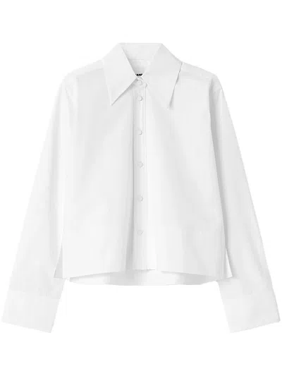 Jil Sander Technical Faille Blouson In White