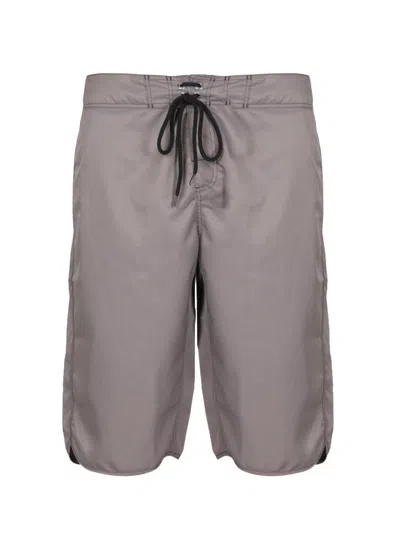 Jil Sander Long Swimsuit With Front Lace Closure In Gray