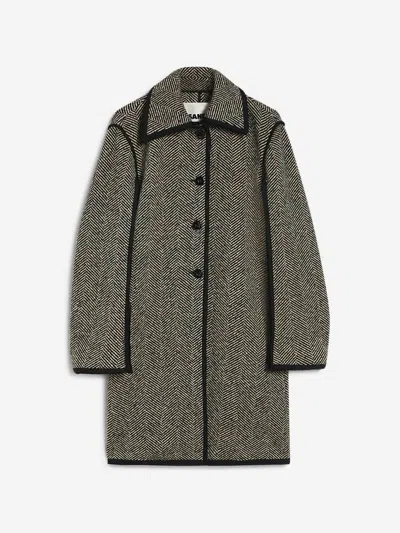 JIL SANDER JIL SANDER LONG TWEED COAT