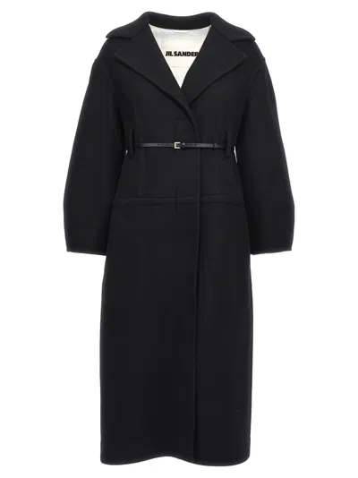 JIL SANDER LONG WOOL COAT