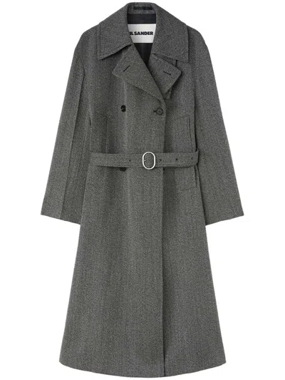 Jil Sander Coats In Grey