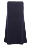 Jil Sander A-line Wool Midi Skirt