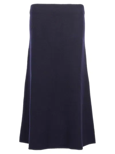 Jil Sander Long Wool Skirt