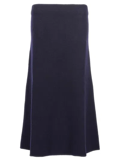 JIL SANDER LONG WOOL SKIRT