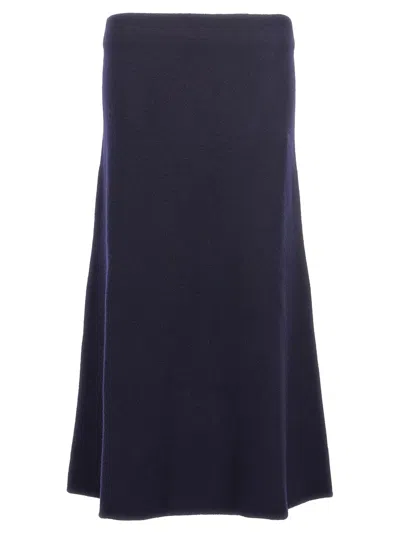JIL SANDER LONG WOOL SKIRT