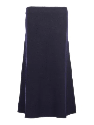 JIL SANDER LONG WOOL SKIRT