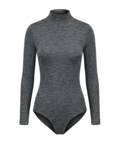 Jil Sander Long-sleeve Bodysuit In Gray