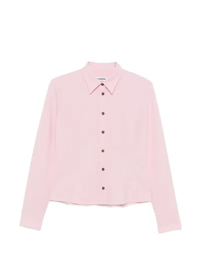 Jil Sander Long-sleeve Button-up Shirt In Pink