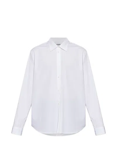 Jil Sander Long-sleeve Button-up Shirt In White