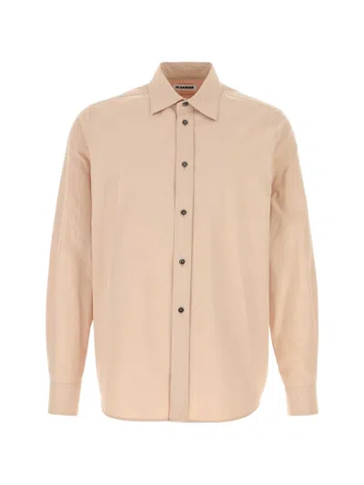 Jil Sander Cotton Shirt Regular Fit Button Up Long Sleeves In Neutral