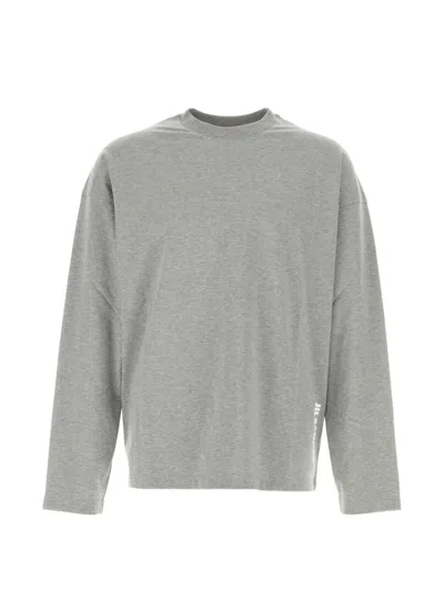 Jil Sander Long-sleeve Crew-neck T-shirt In Gray
