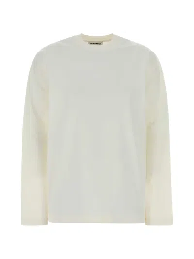 Jil Sander Long-sleeve Crew-neck T-shirt In White